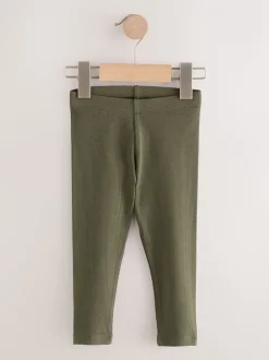 Noir/blanc/vert kaki - Lot de 5 leggings côtelés (3mois-7ans)