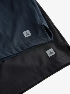 Noir/bleu marine - 7 Inch - Lot de 2 shorts de sport Active Gym