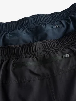 Noir/bleu marine - 7 Inch - Lot de 2 shorts de sport Active Gym