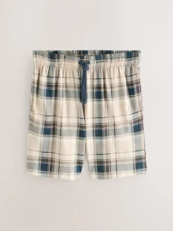 Noir/bleu marine - Ensemble de 3 pyjamas à carreaux en jersey à manches courtes