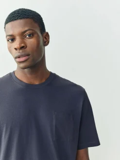 Noir/bleu marine - Ensemble de 2 pyjamas en jersey à carreaux et manches courtes