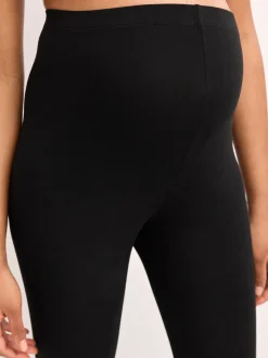 Noir/bleu marine - Leggings de maternité essentiels 2 Pack