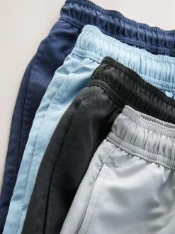 Noir/bleu marine/bleu clair/gris - Shorts de bain essentiels 4 Pack
