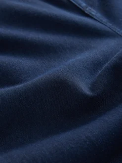 Noir/bleu rincé - Lot de 2 pantalons jambes larges en denim jersey