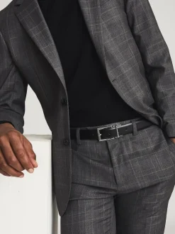 Noir/Brun - Ceinture Reiss Ricky en cuir Réversible