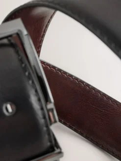 Noir/Brun - Ceinture réversible