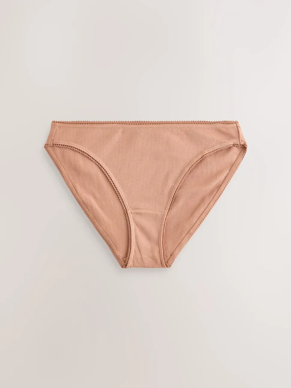 Noir/caramel nude/praline nude - 3 Slips Lot en coton côtelé