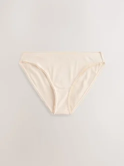 Noir/caramel nude/praline nude - 3 Slips Lot en coton côtelé