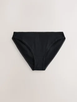 Noir/caramel nude/praline nude - 3 Slips Lot en coton côtelé