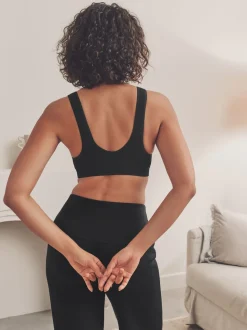 Noir/Crème - Allaitement sans couture et sans fil Ultimate Comfort Soutiens-gorge 2 Pack