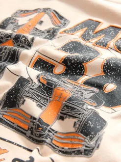 Noir/Crème McLaren - Pyjama à licence unique 100% coton (3-16ans)