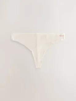 Noir/crème/rose - Lot de 7 culottes en coton Mélange sans VPL