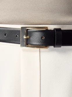 Noir/doré - Ceinture N. Premium Made In Italie en Cuir