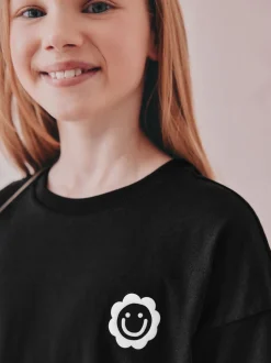 Noir/Ecru - Pyjama court 2 Pack (3-16ans)