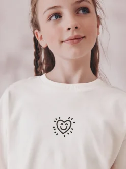 Noir/Ecru - Pyjama court 2 Pack (3-16ans)