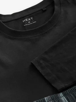 Noir/gris à carreaux - Ensemble pyjama manches longues 100% coton