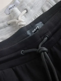 Noir/Gris - Joggings jambe large en jersey 2 Pack