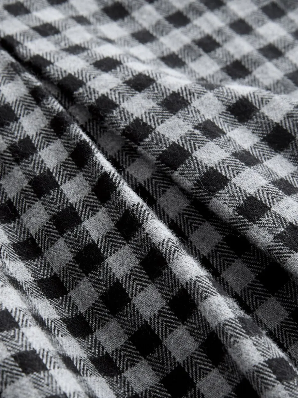 Noir/Gris - Jupe mi-longue kilt vichy