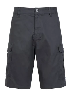 Noir/Gris - Mountain Warehouse Mens Lakeside 100% Cotton Cargo Shorts