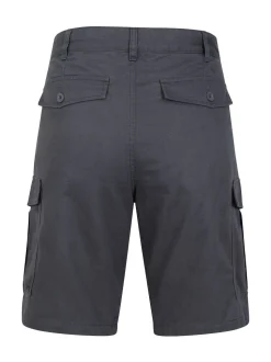 Noir/Gris - Mountain Warehouse Mens Lakeside 100% Cotton Cargo Shorts