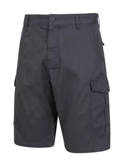 Noir/Gris - Mountain Warehouse Mens Lakeside 100% Cotton Cargo Shorts
