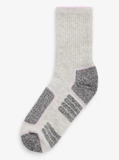 Noir/Gris - Next Active Sports Walking Ankle Socks 2 Pack