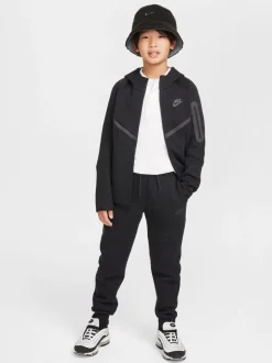 Noir/Gris - Sweat à capuche zippé Nike Tech Fleece