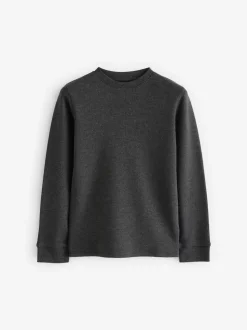 Noir/gris anthracite - Lot de 2 Hauts thermiques à manches longues (2-16ans)