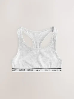 Noir/Gris/Blanc - Lot de 3 hauts courts dos de coureur (5-16 ans)