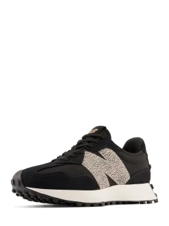 Noir/imprimé léopard - New Balance 327 Trainers