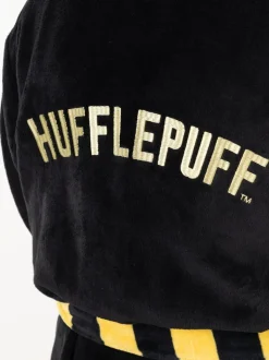 Noir/Jaune Hufflepuff - Peignoir Vanilla Underground Harry Potter à capuche