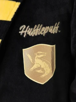 Noir/Jaune Hufflepuff - Peignoir Vanilla Underground Harry Potter à capuche