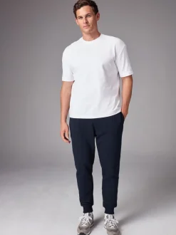 Noir/Marine - Lot de 2 Joggings Coupe ajustée à dos brossé