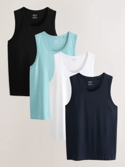 Noir/Marine/Blanc/Bleu - 100Gilets en coton % 4 Lot