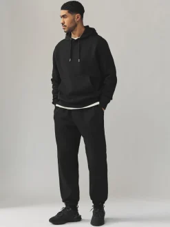 Noir/Marine/Gris Marl - Lot de 3 sweats à capuche en jersey