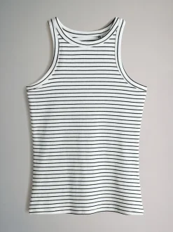 Noir/marron chocolat/marron taupe/stipe/blanc - The Set lot de 5 gilets côtelés de course