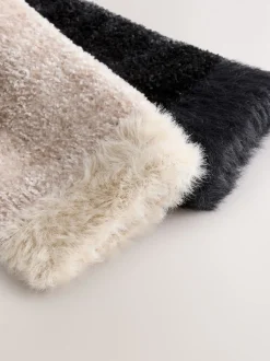 Noir/Neutre - Paquet de chaussettes Velvet Cosy 2