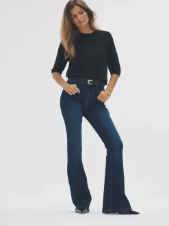 Noir/Neutre/Crème - T-shirts The Set en maille fine