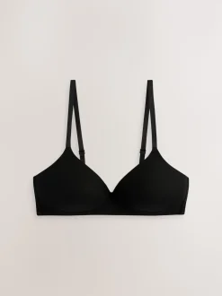 Noir/Noir/Blanc/Praline Nude - Lot de 4 soutiens-gorge en coton