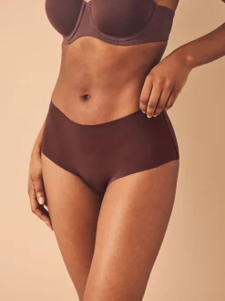 Noir/praline nude/chocolat nude - Lot 3 culottes invisibles et confortables