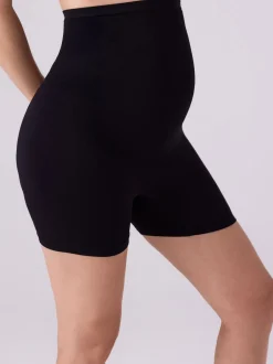 Noir/Rose - Lot de 2 culottes courtes de grossesse