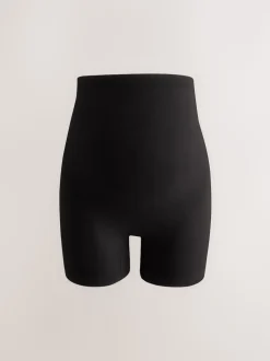 Noir/Rose - Lot de 2 culottes courtes de grossesse