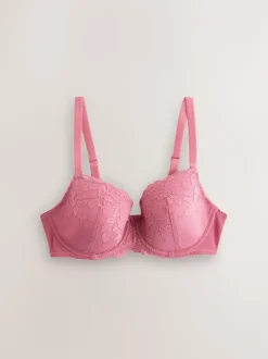 Noir/Rose - Soutien-gorge en dentelle DD+ 2 Pack