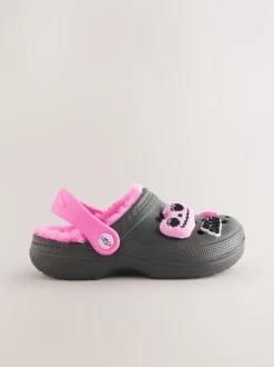 Noir/rose Spooky - Sabots chaussons