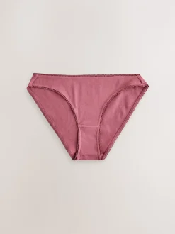 Noir/Rose/Olivier - 3 Slips Lot en coton côtelé