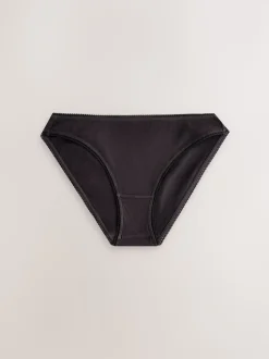 Noir/Rose/Olivier - 3 Slips Lot en coton côtelé