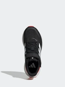 Noir/Rouge - adidas Baskets de course Runfalcon 5 à lacets élastiques pour enfant