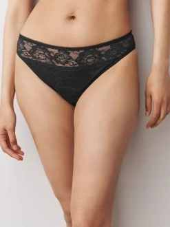 noir/rouge baie - Lot de 2 slips All Over en dentelle à débit moyen