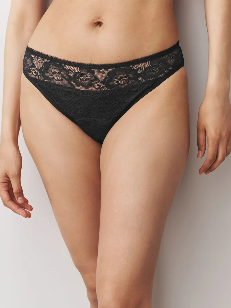 noir/rouge baie - Lot de 2 slips All Over en dentelle à débit moyen