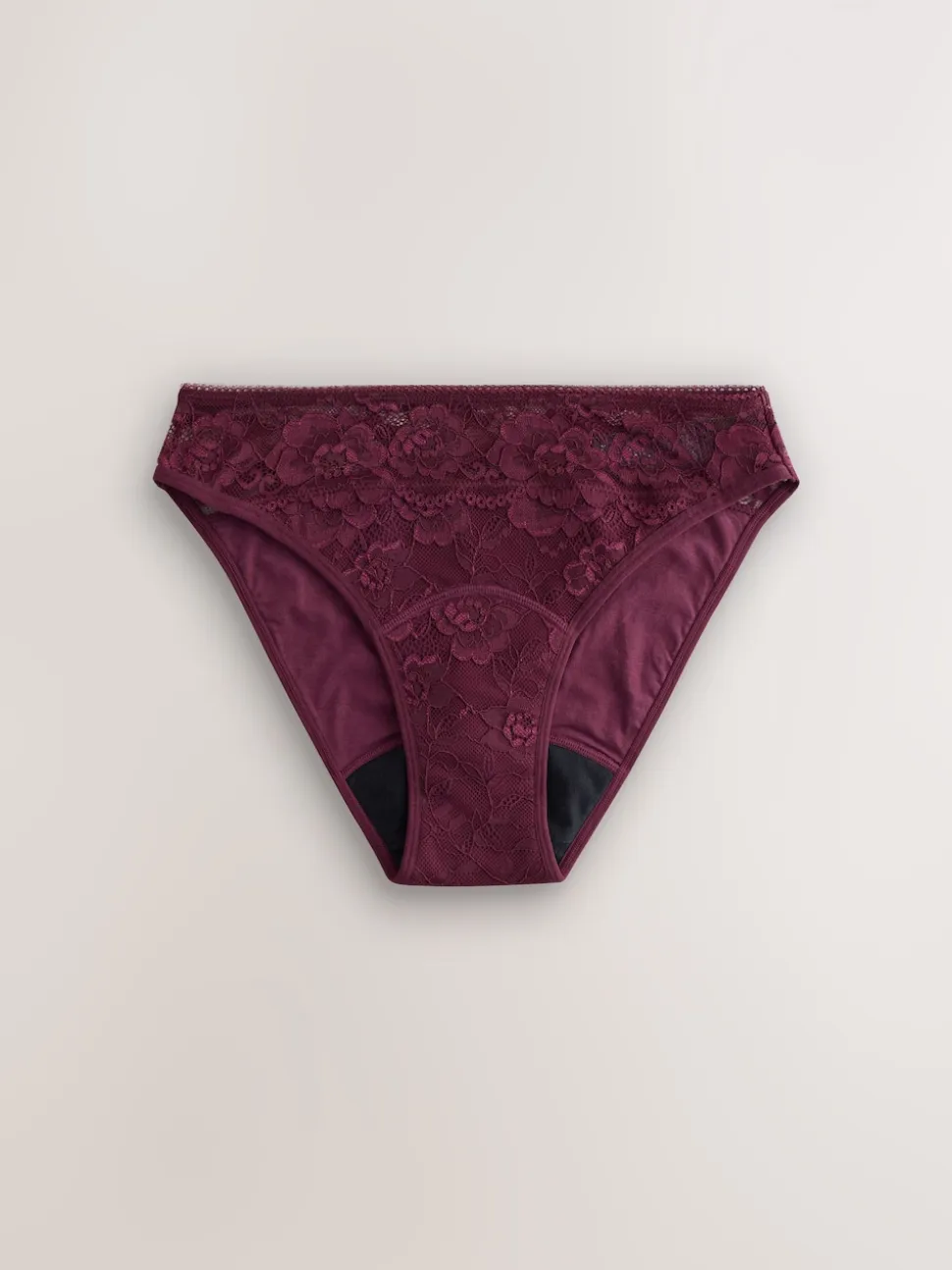 noir/rouge baie - Lot de 2 slips All Over en dentelle à débit moyen
